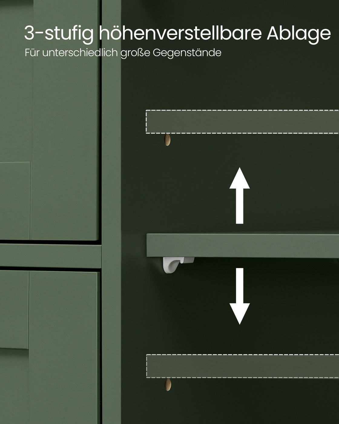 Badezimmerschrank 4 Schubladen 30 x 55 x 82 cm Waldgrün