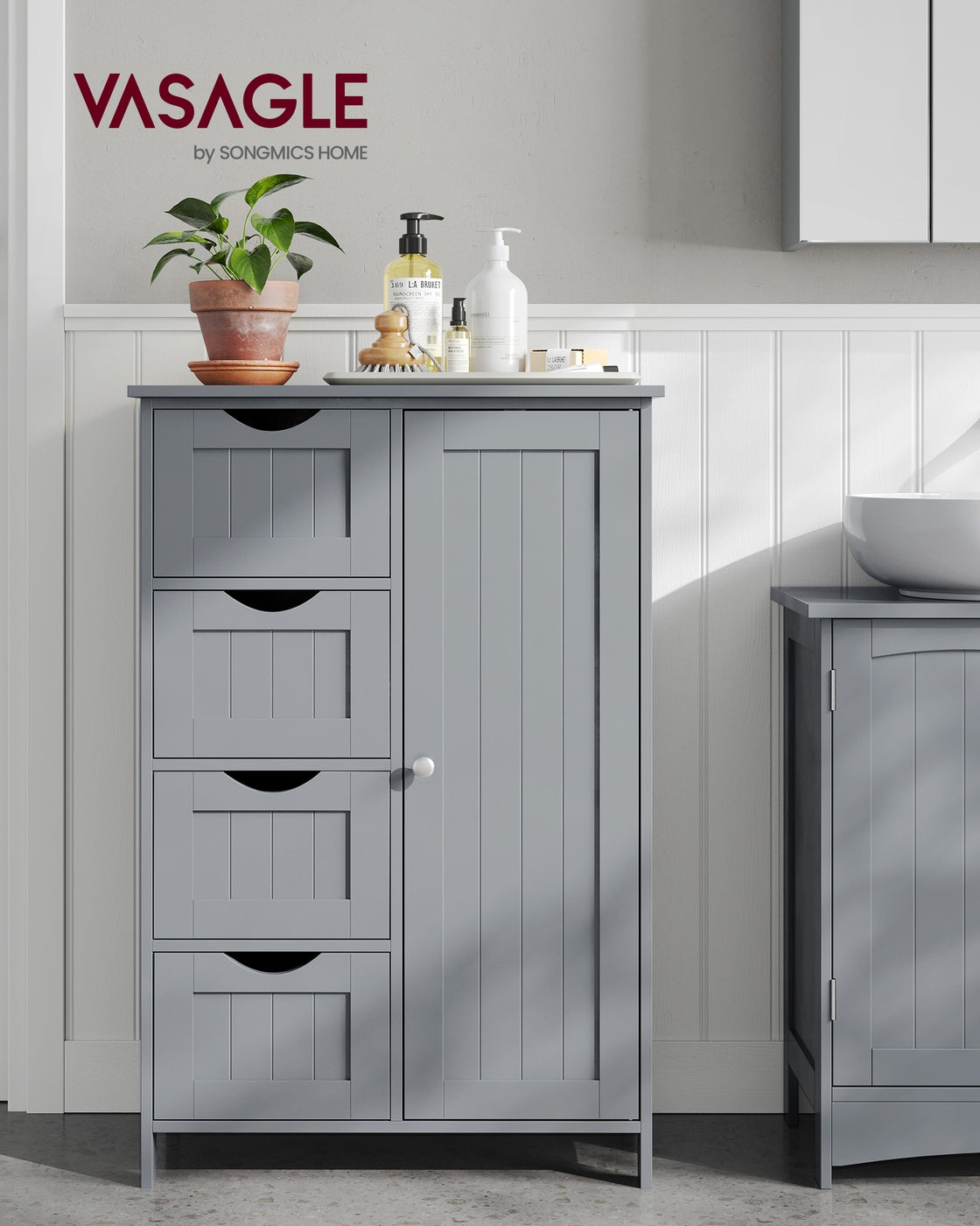 Badezimmerschrank mit 4 Schubladen