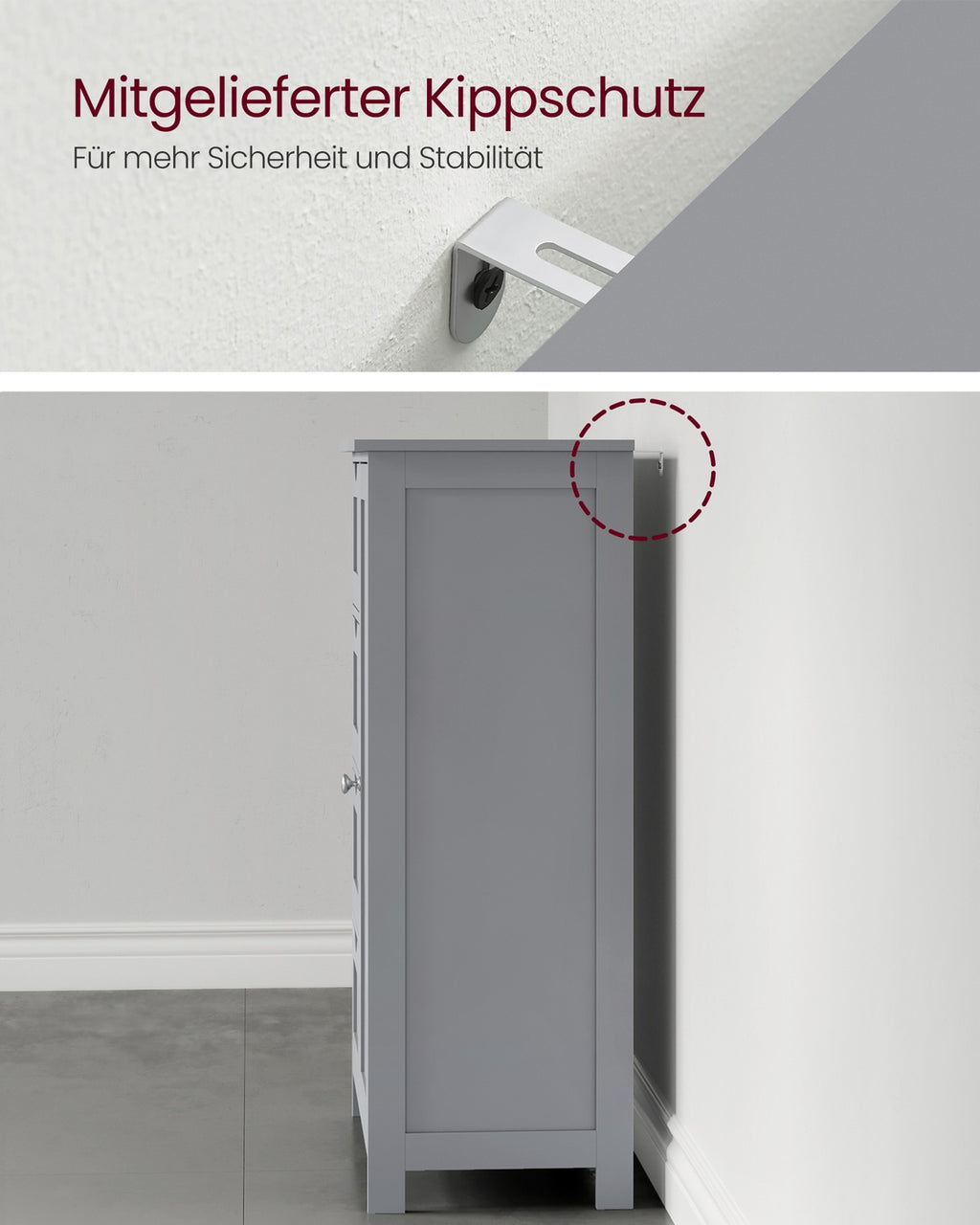 Badezimmerschrank mit 4 Schubladen