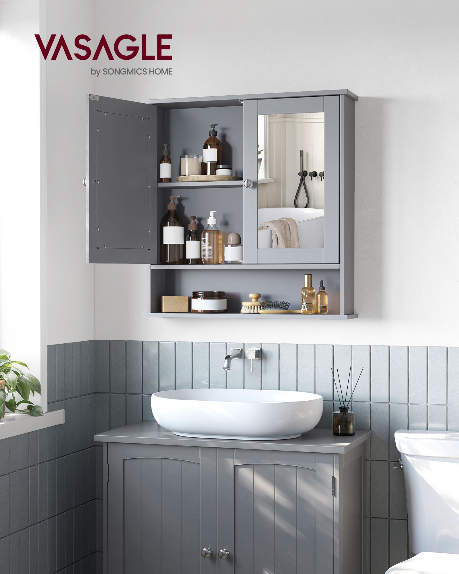 Spiegelschrank, Badschrank, Wandschrank