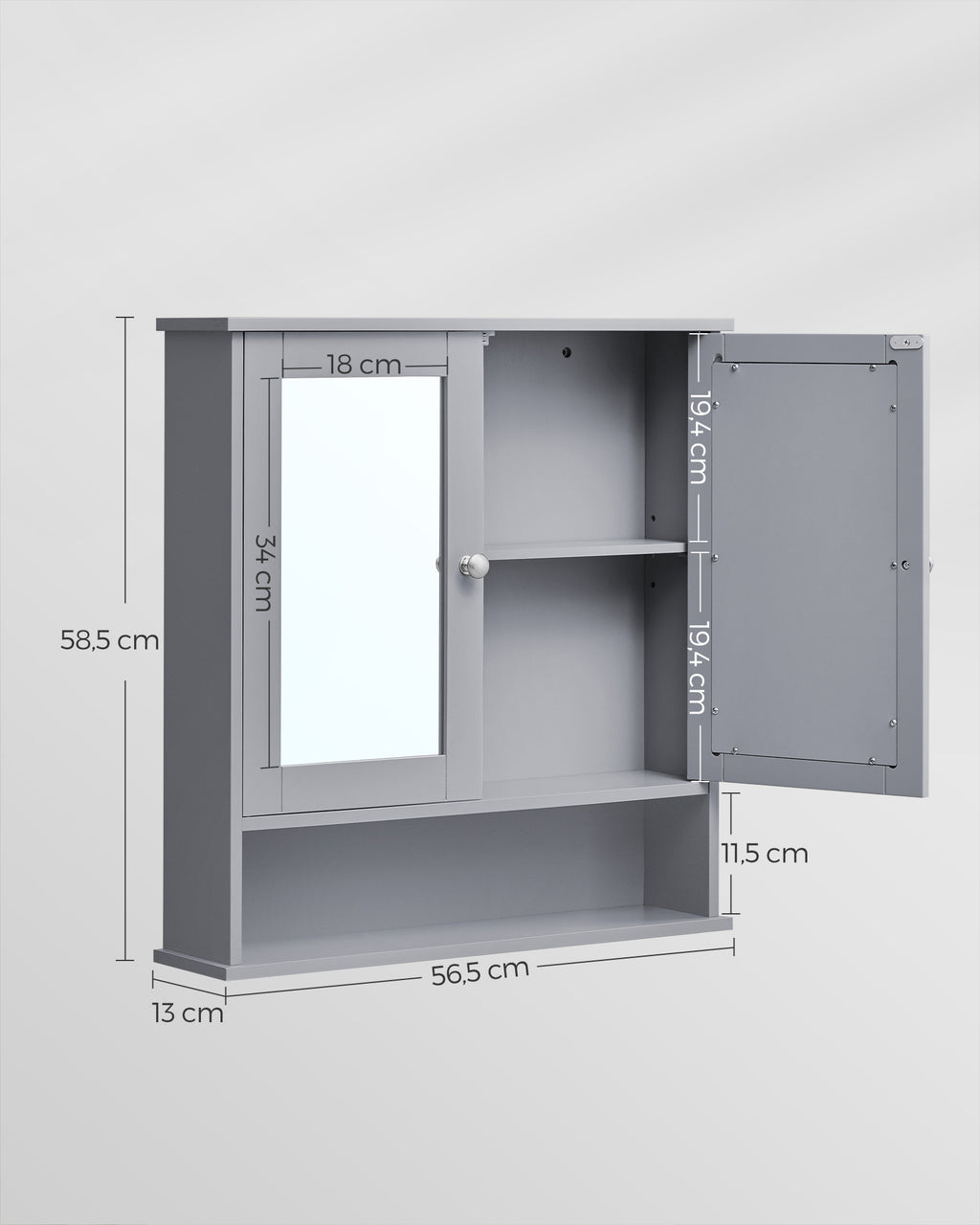 Spiegelschrank, Badschrank, Wandschrank