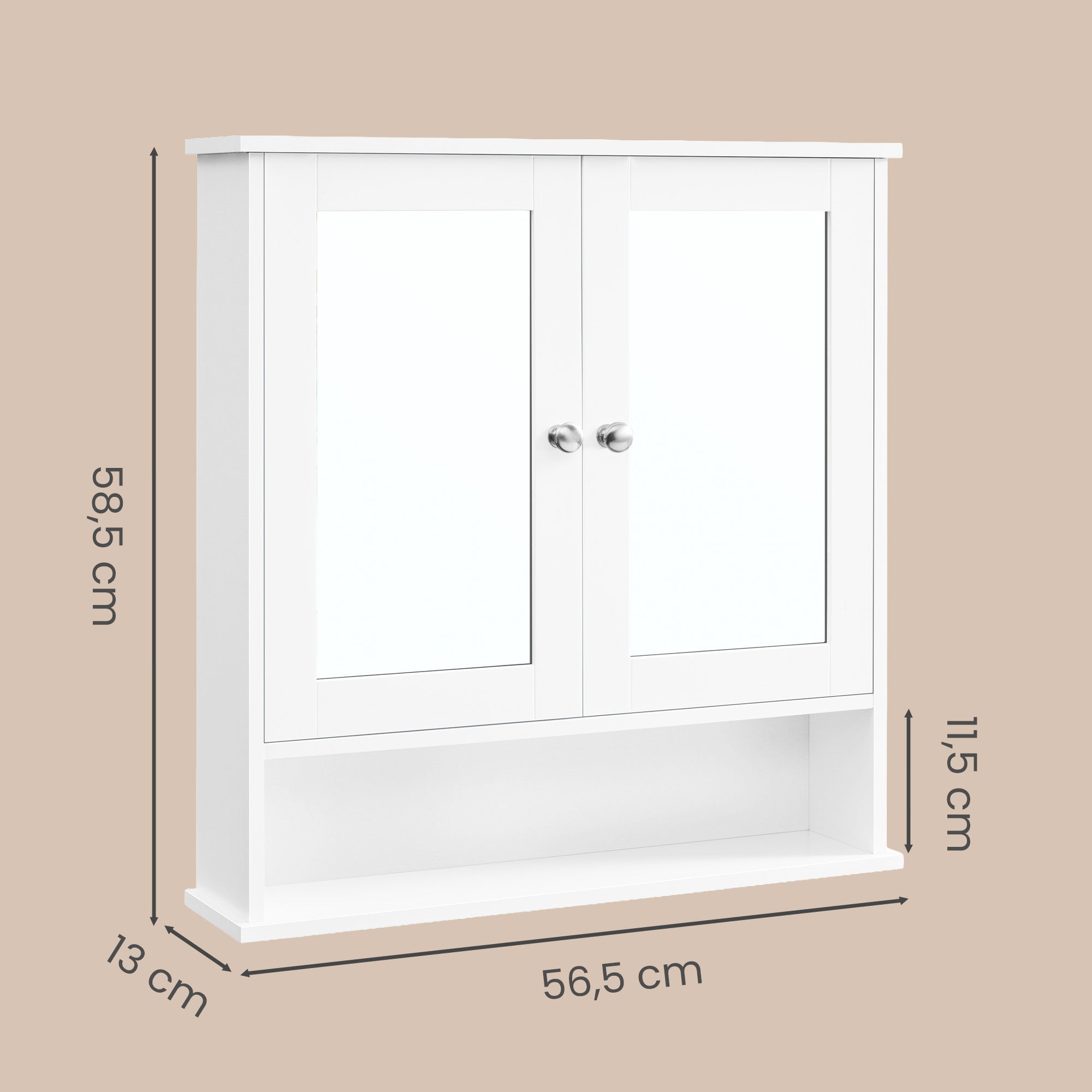 Spiegelschrank, Badschrank, Wandschrank,