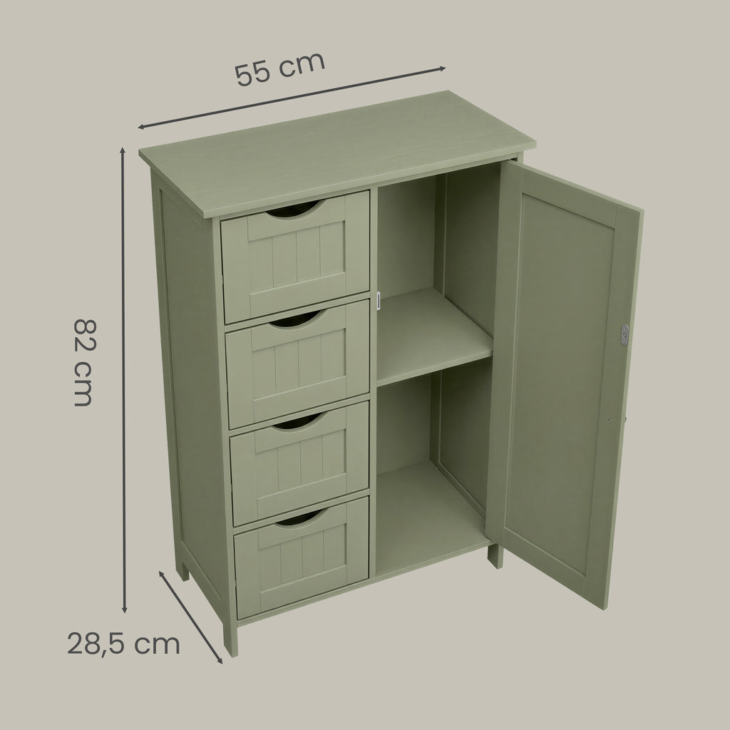 Badezimmerschrank, schmaler Badschrank, Beistellschrank