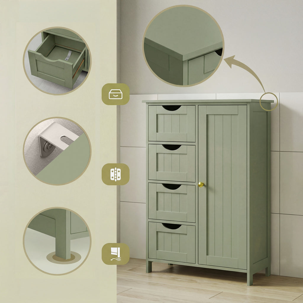 Badezimmerschrank, schmaler Badschrank, Beistellschrank