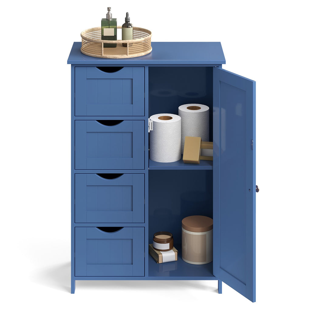 Badschrank, mit 4 Schubladen, Aufbewahrungsschrank