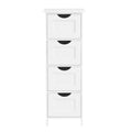 Badezimmerschrank, Badschrank, Beistellschrank mit 4 Schubladen