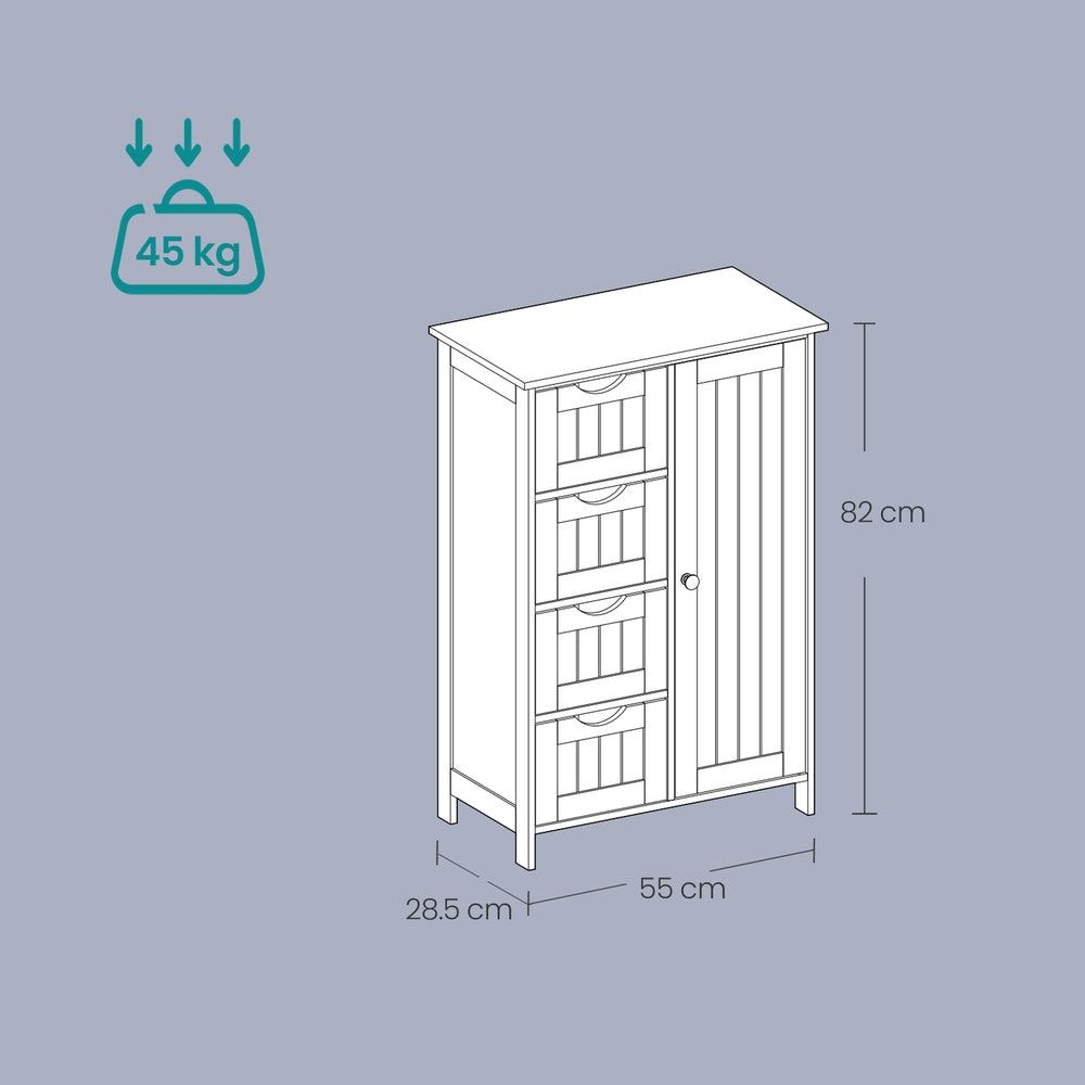 Badezimmerschrank, schmaler Badschrank, Beistellschrank
