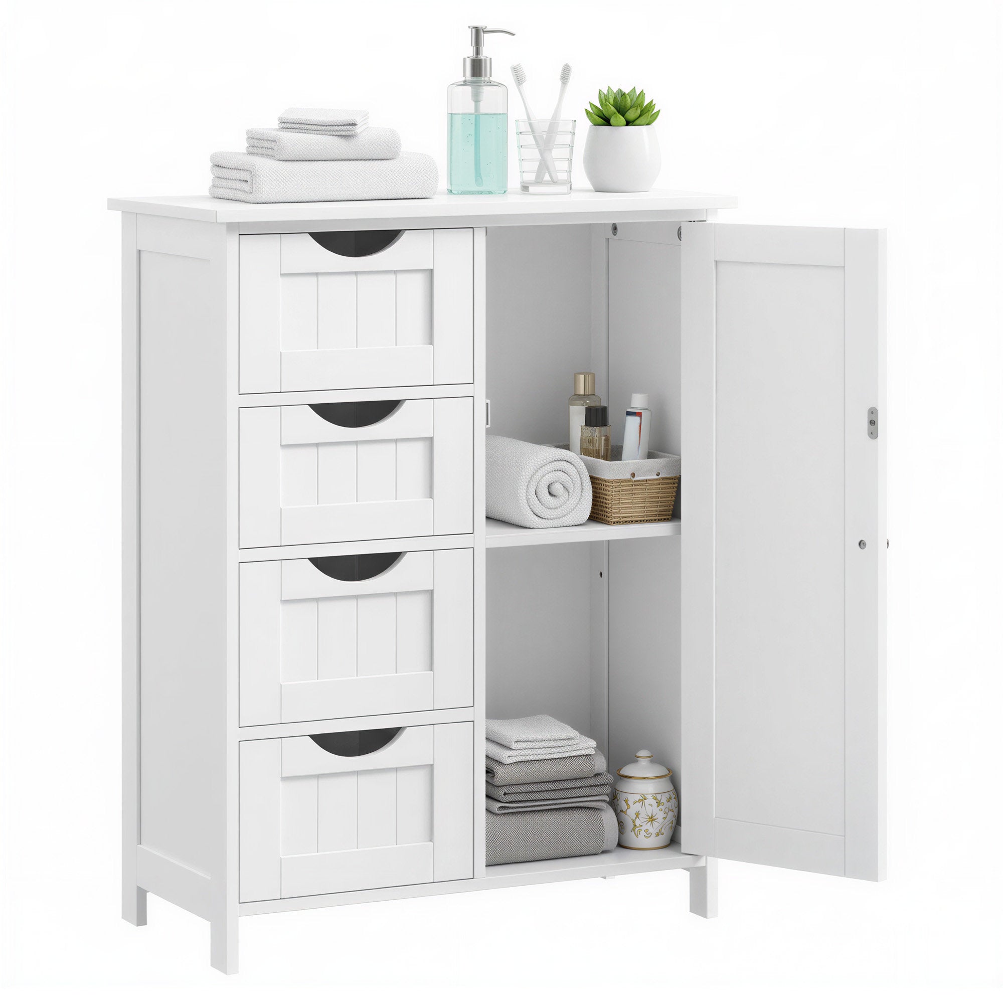 Badezimmerschrank, schmaler Badschrank, Beistellschrank