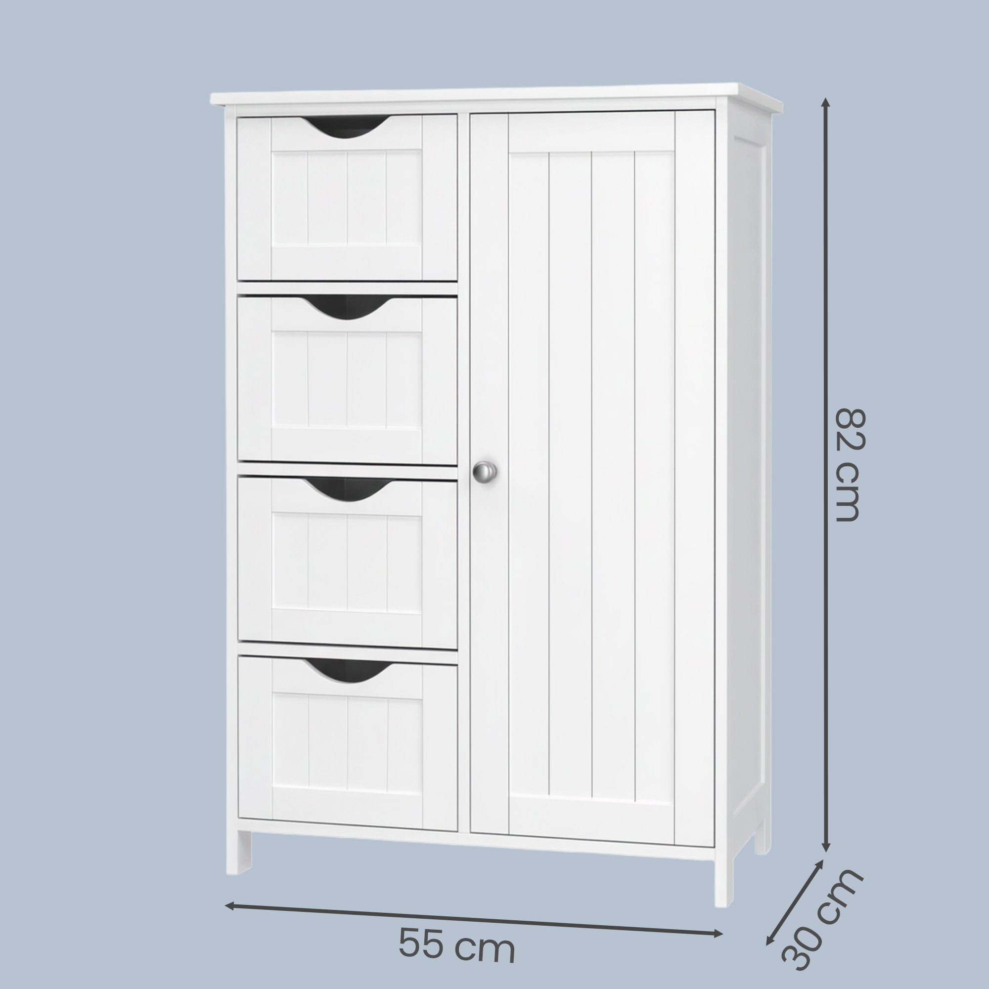 Badezimmerschrank, schmaler Badschrank, Beistellschrank