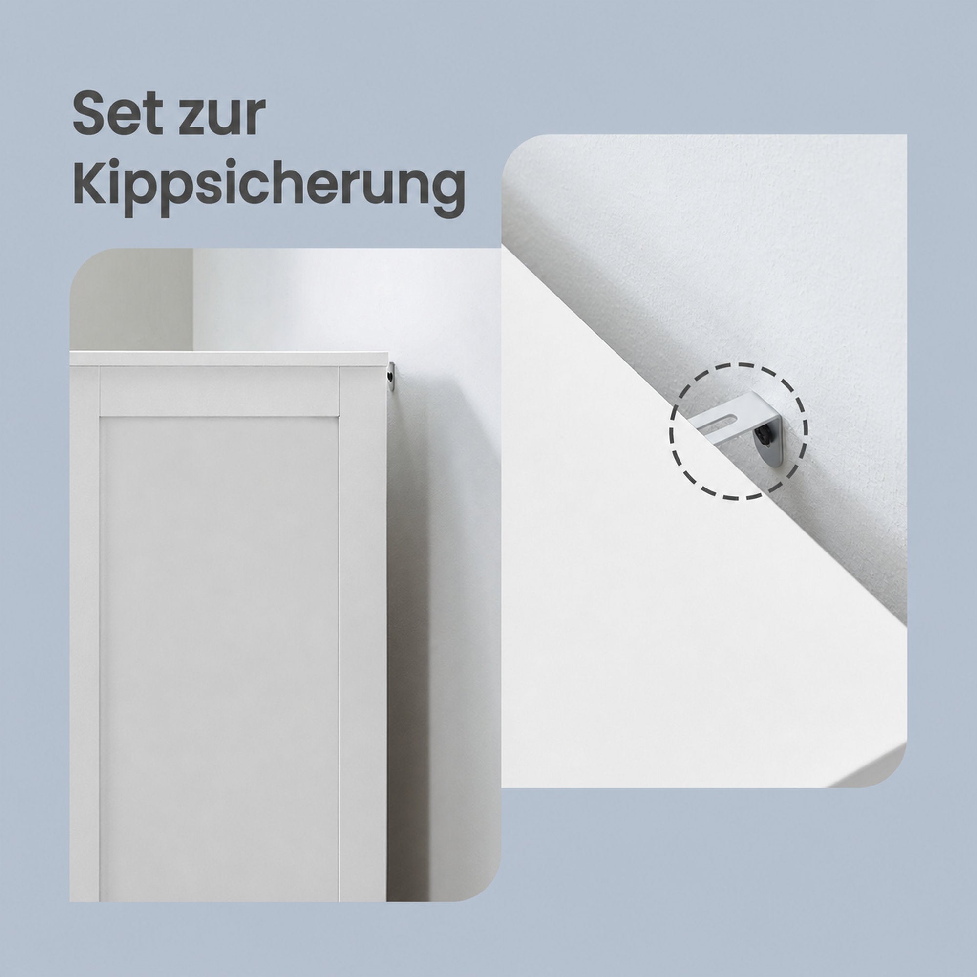 Badezimmerschrank, schmaler Badschrank, Beistellschrank