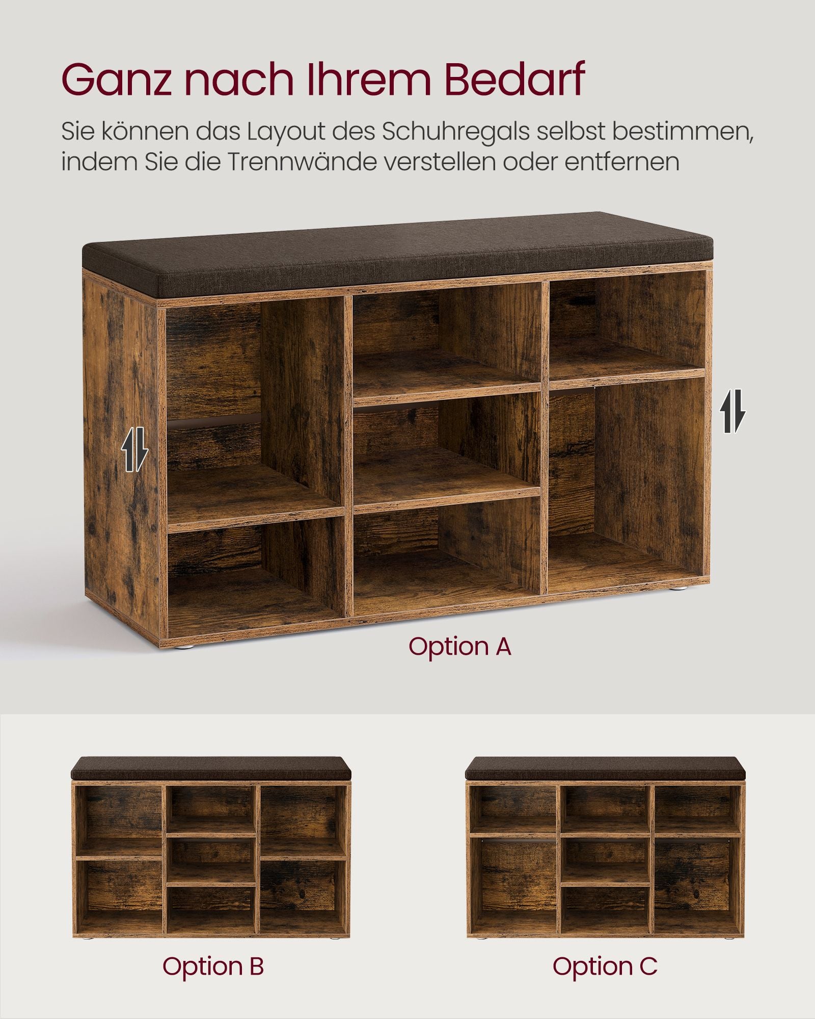 Schuhbank Sitzbank mit Stauraum