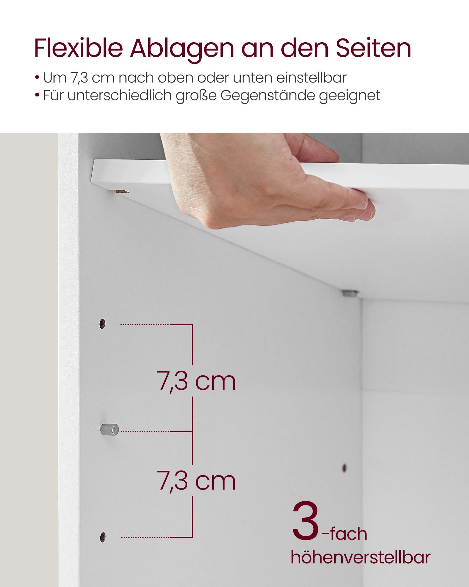 Schuhbank Kissen und 9 Fächern