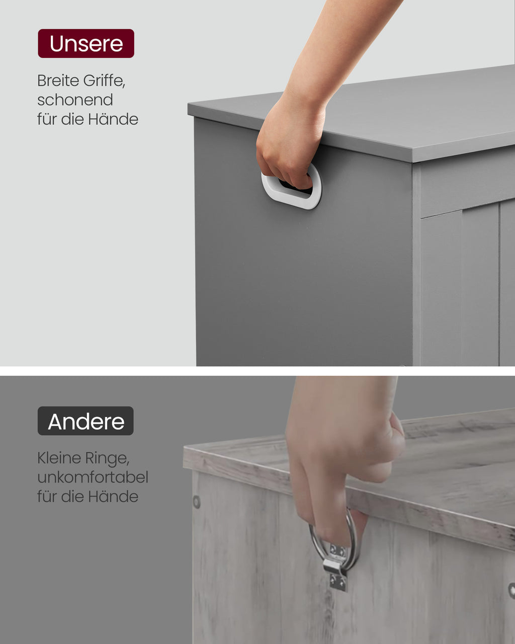 Schuhbank mit Stauraum 40 x 76 x 48 cm Landhausstil
