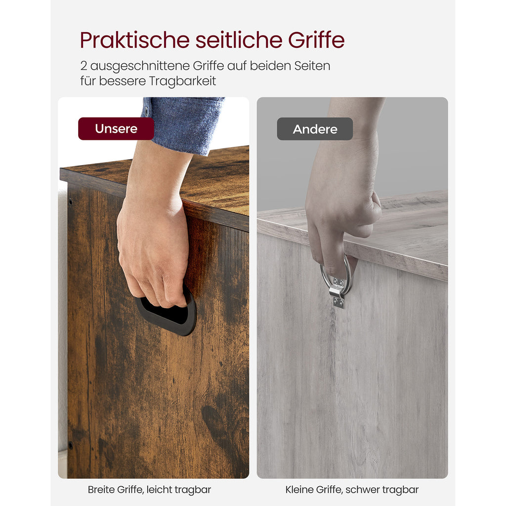 Schuhbank mit Deckel 40 x 76 x 48 cm