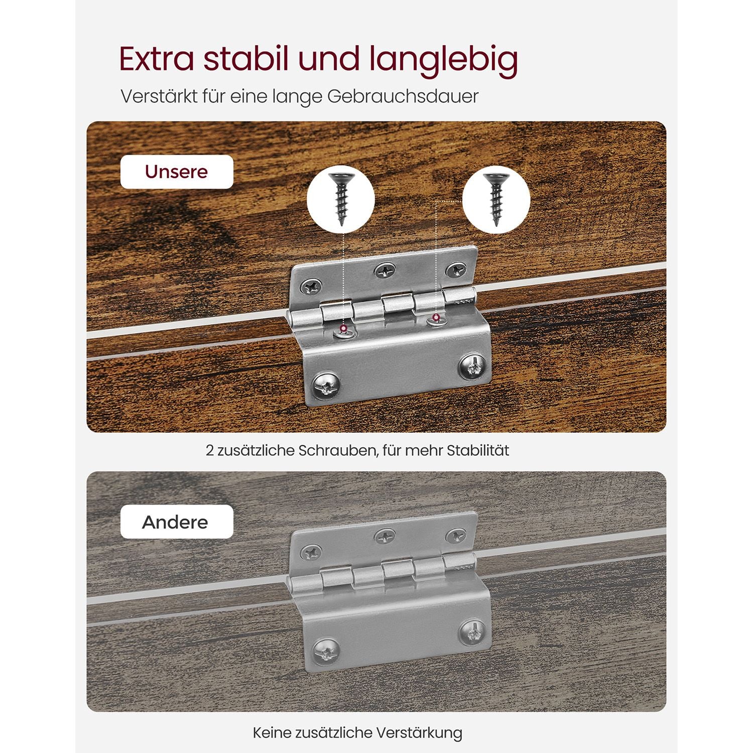 Schuhbank mit Deckel 40 x 76 x 48 cm