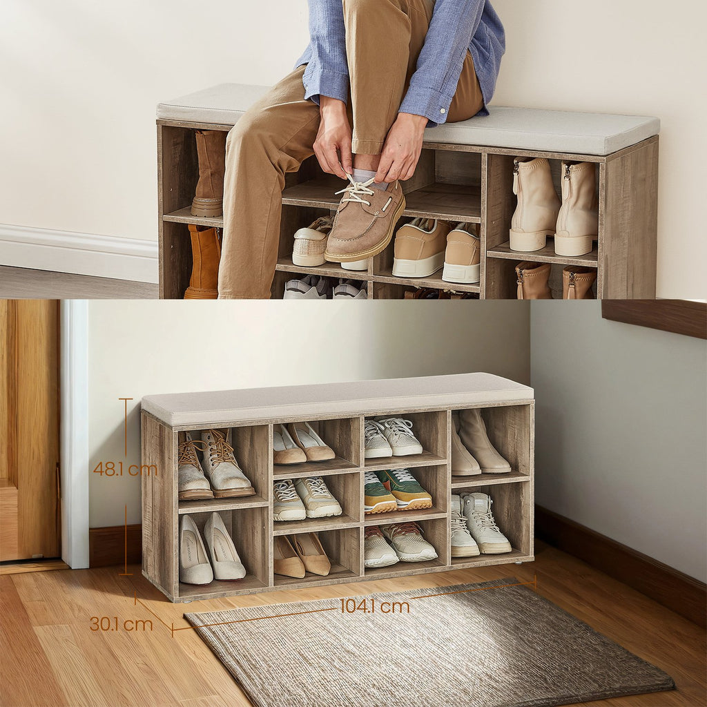Schuhbank, Schuhregal, Sitzbank