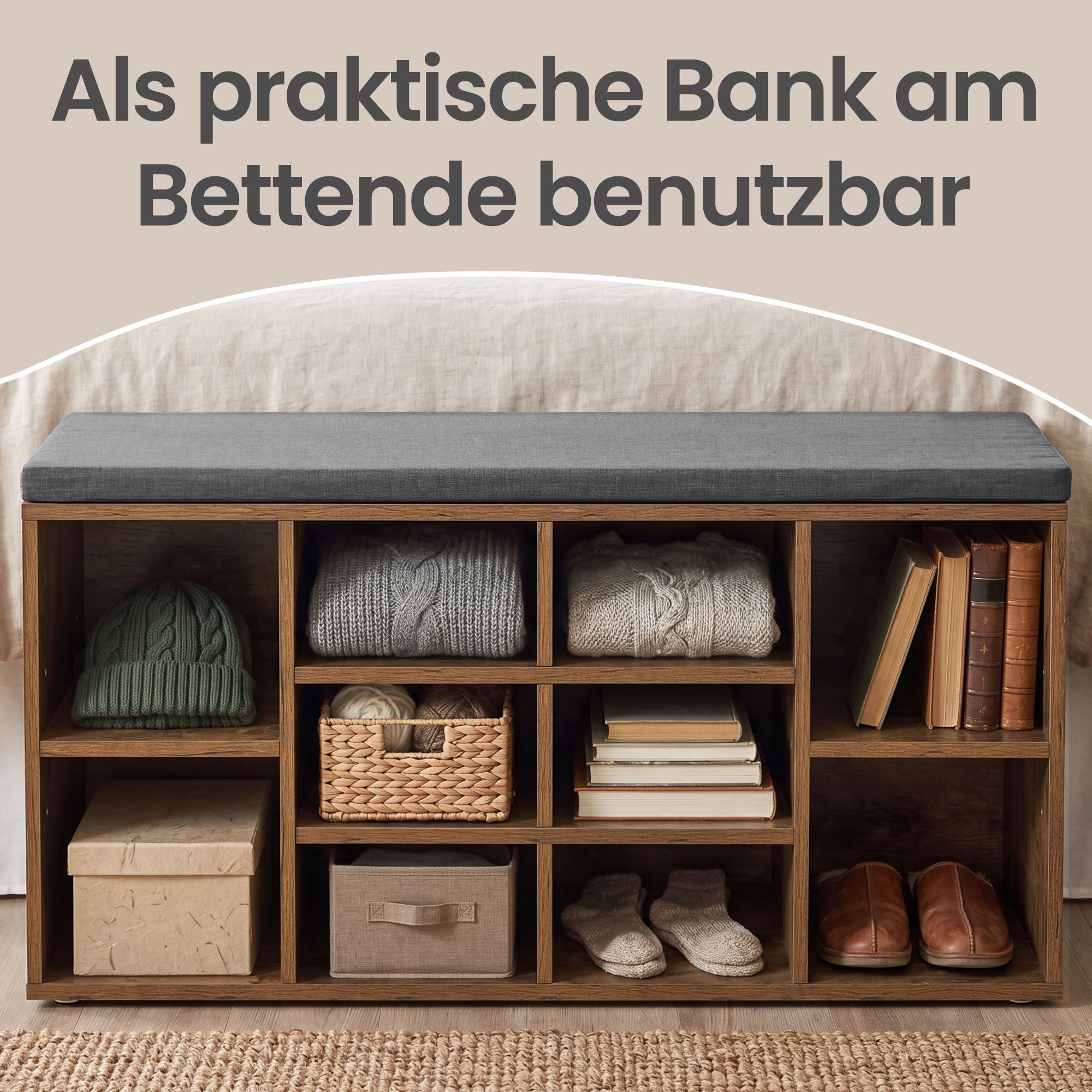 Schuhbank, Schuhregal, Sitzbank