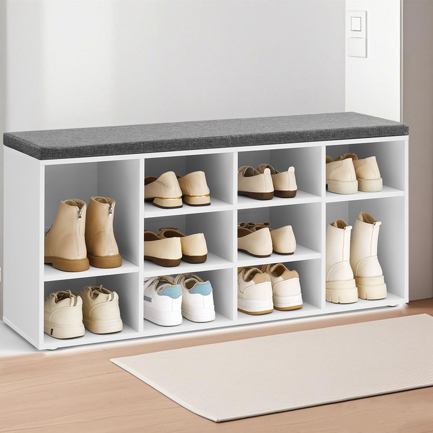 Schuhbank, Schuhregal, Sitzbank
