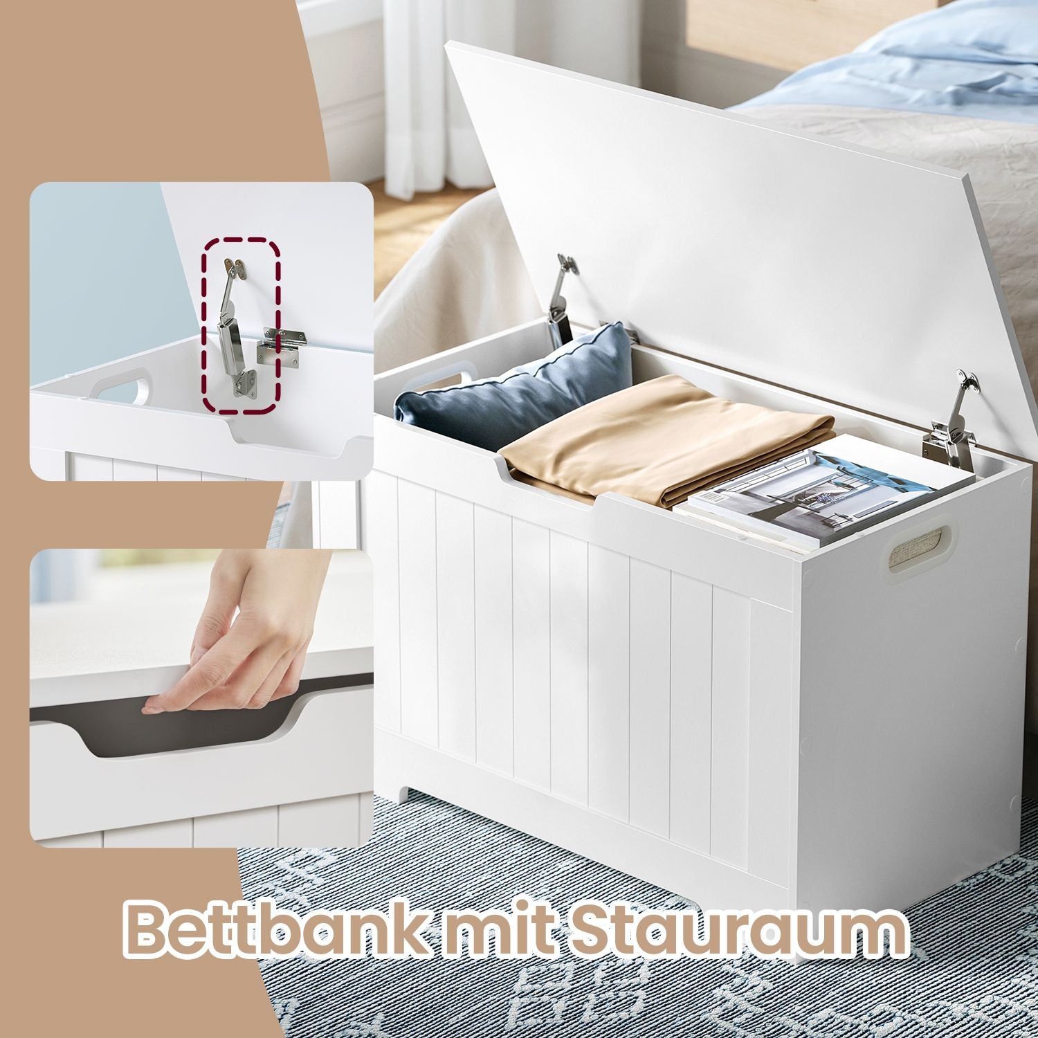Schuhbank, Sitzbank mit Stauraum, Aufbewahrungsschrank