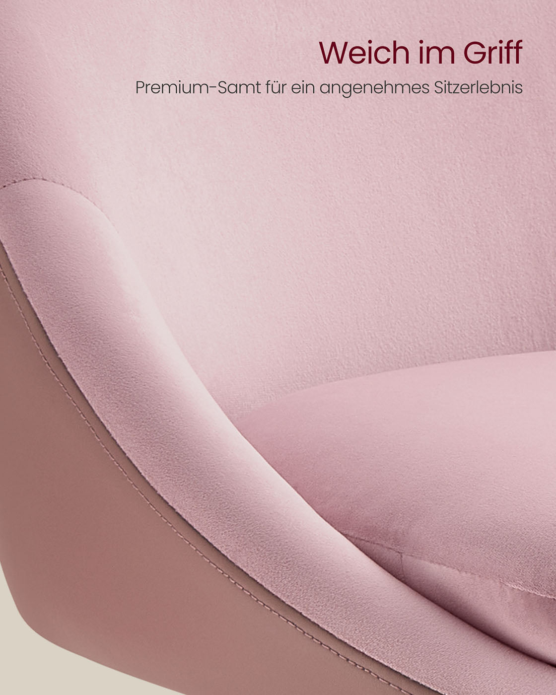 Barhocker 2er Set höhenverstellbar pastellrosa-Silbergrau