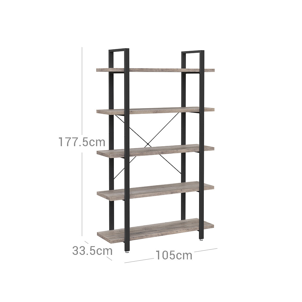 Stabiles Standregal mit 5 Regalebenen