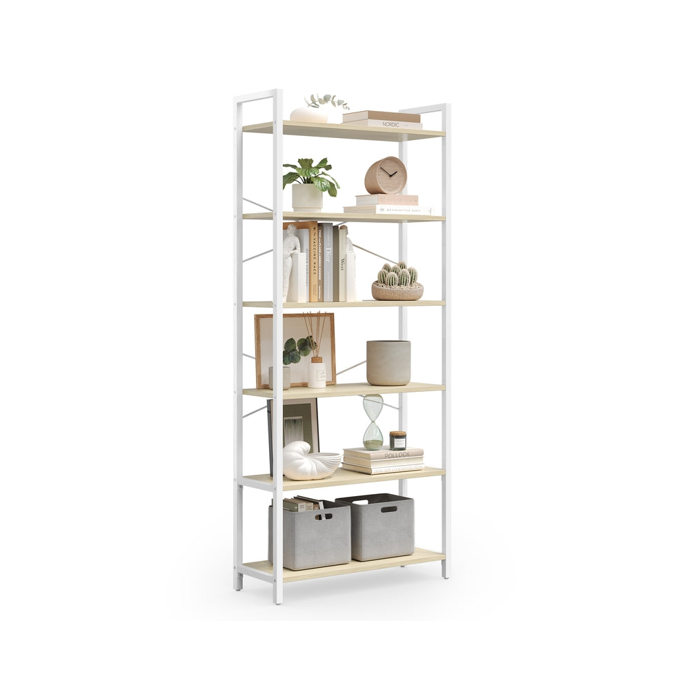 30 x 64 x 185,5 cm naturbeige-mattweiß