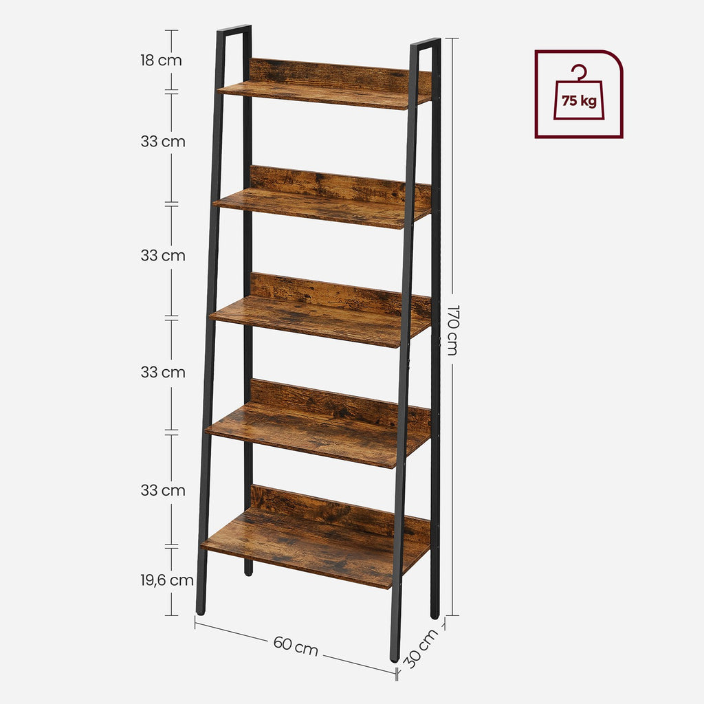 Bücherregal mit 5 Ebenen