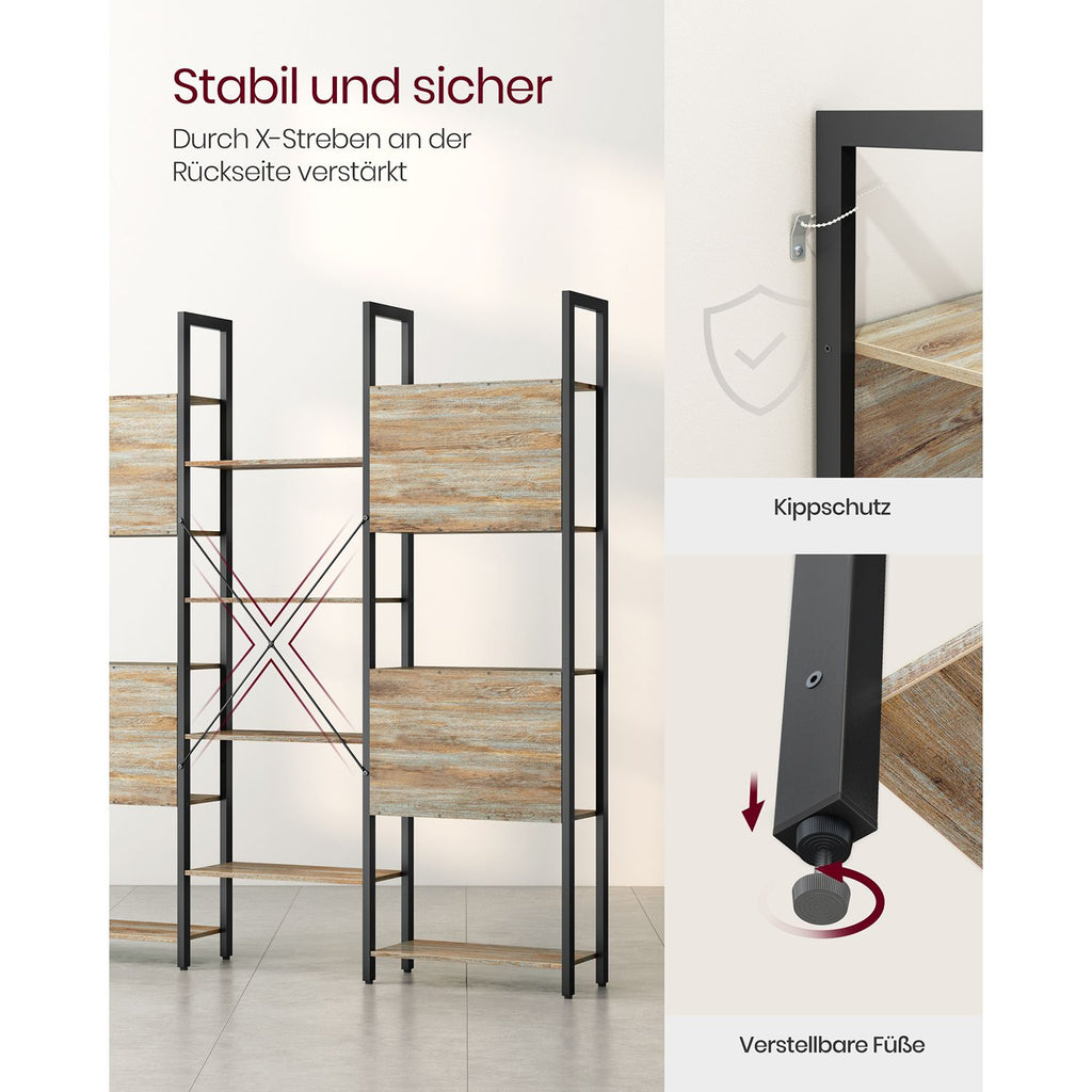 Standregal mit 14 Ablagen
