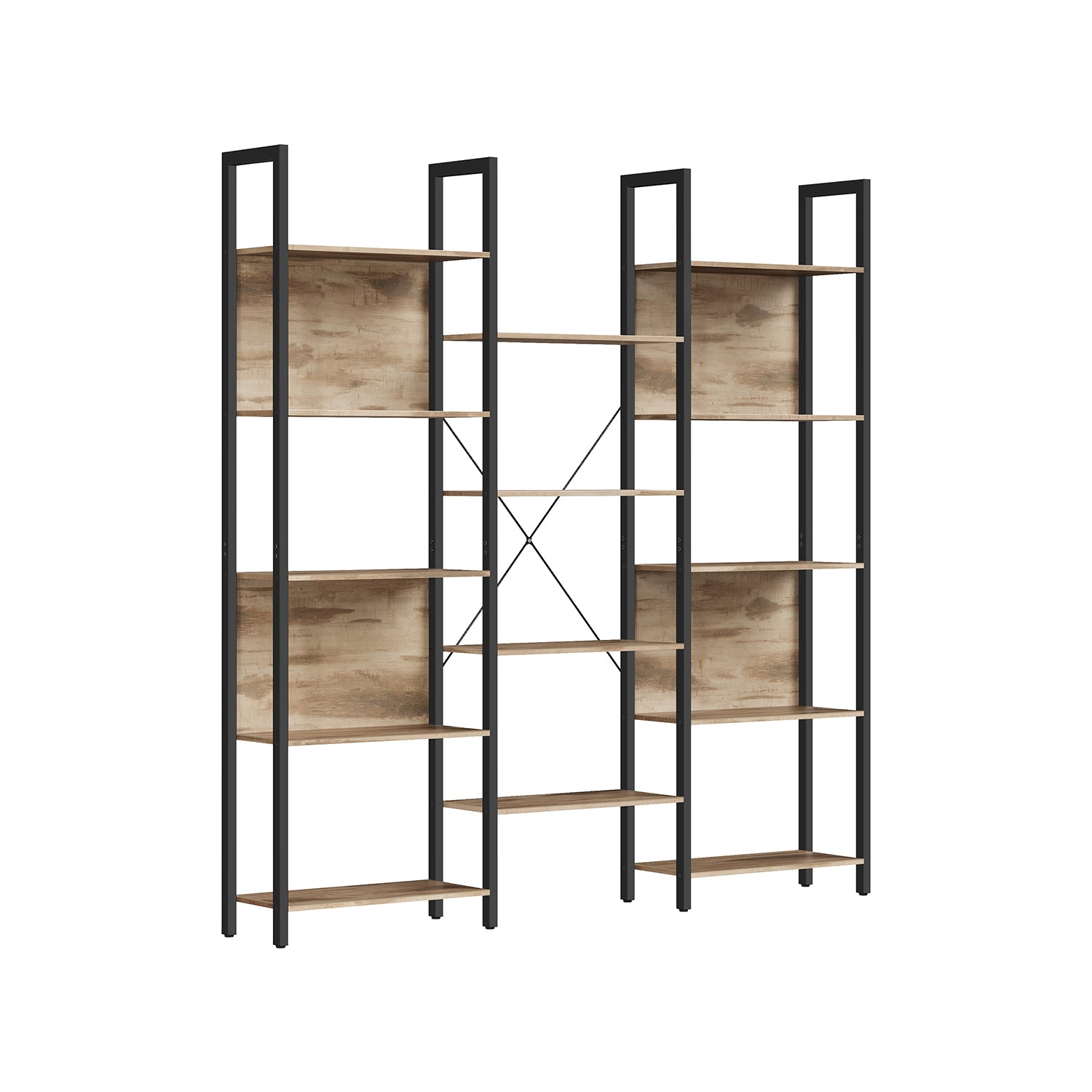 Standregal mit 14 Ablagen in Industrie-Design