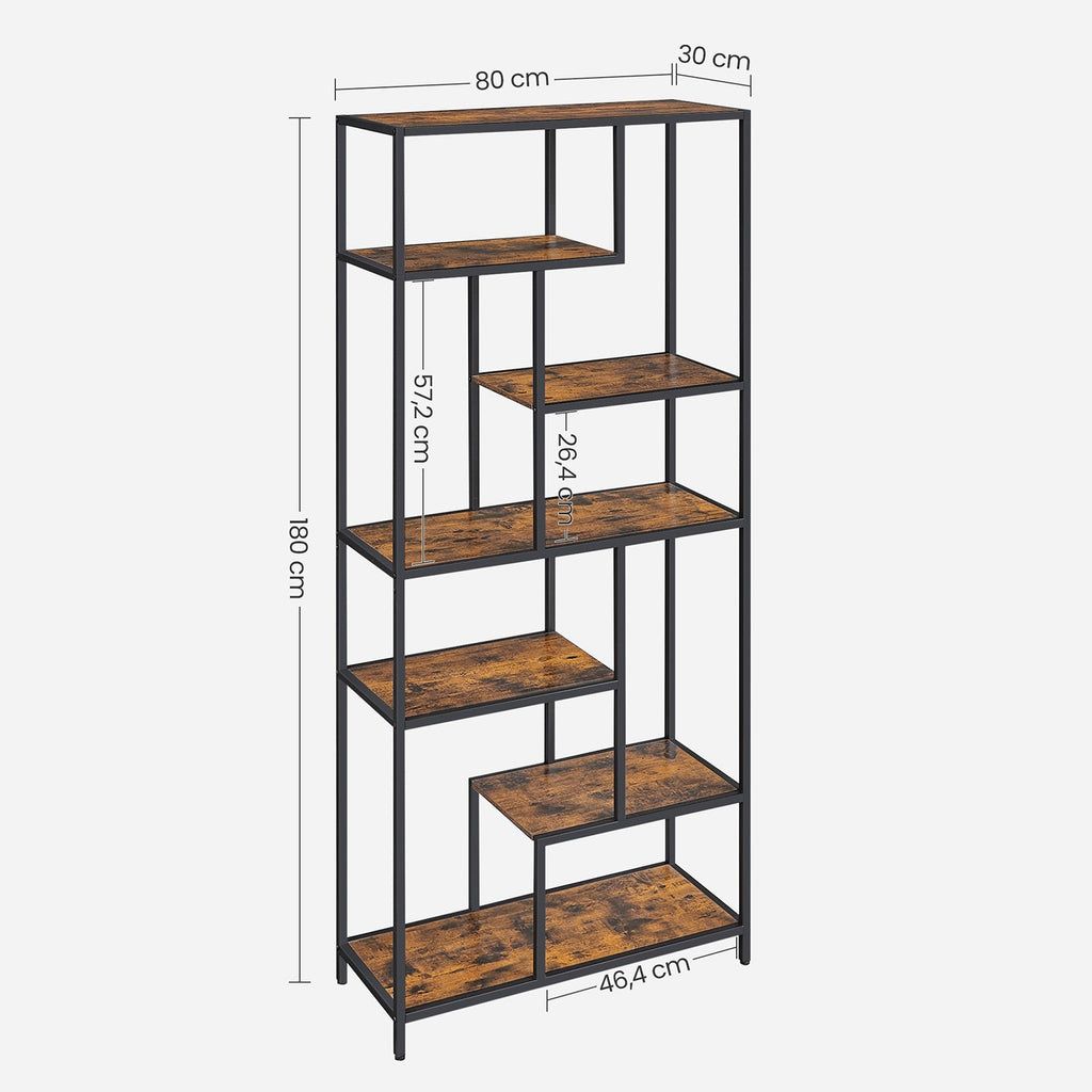 Bücherregal 180 cm hoch