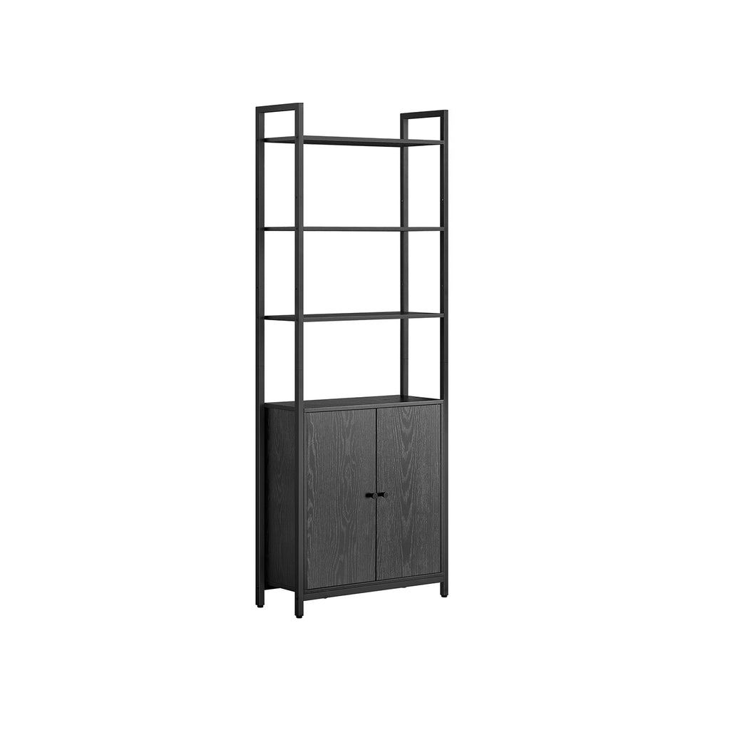 Bücherregal 24 x 60 x 159,5 cm ebenholzschwarz-tintenschwarz