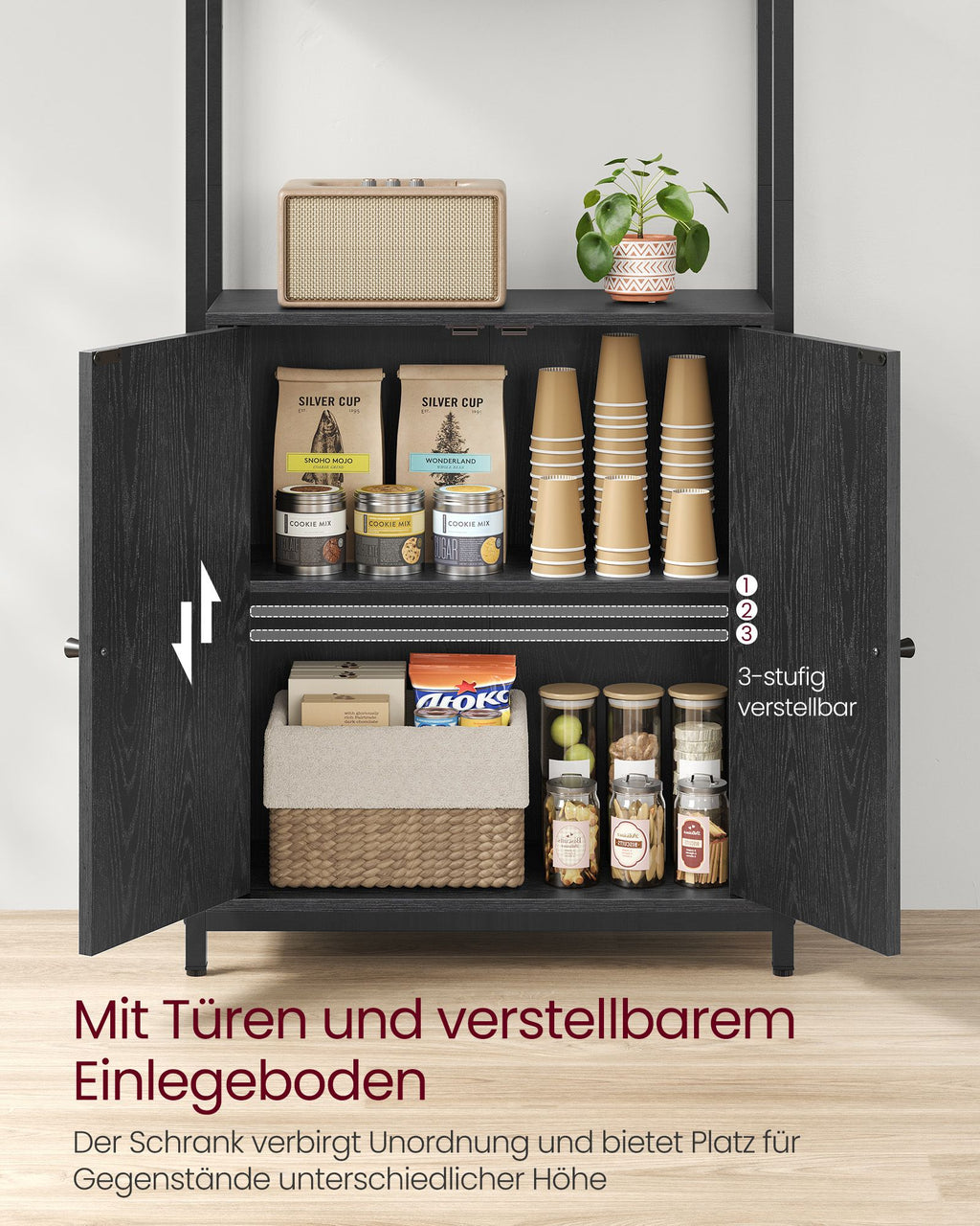 Bücherregal 24 x 60 x 159,5 cm ebenholzschwarz-tintenschwarz