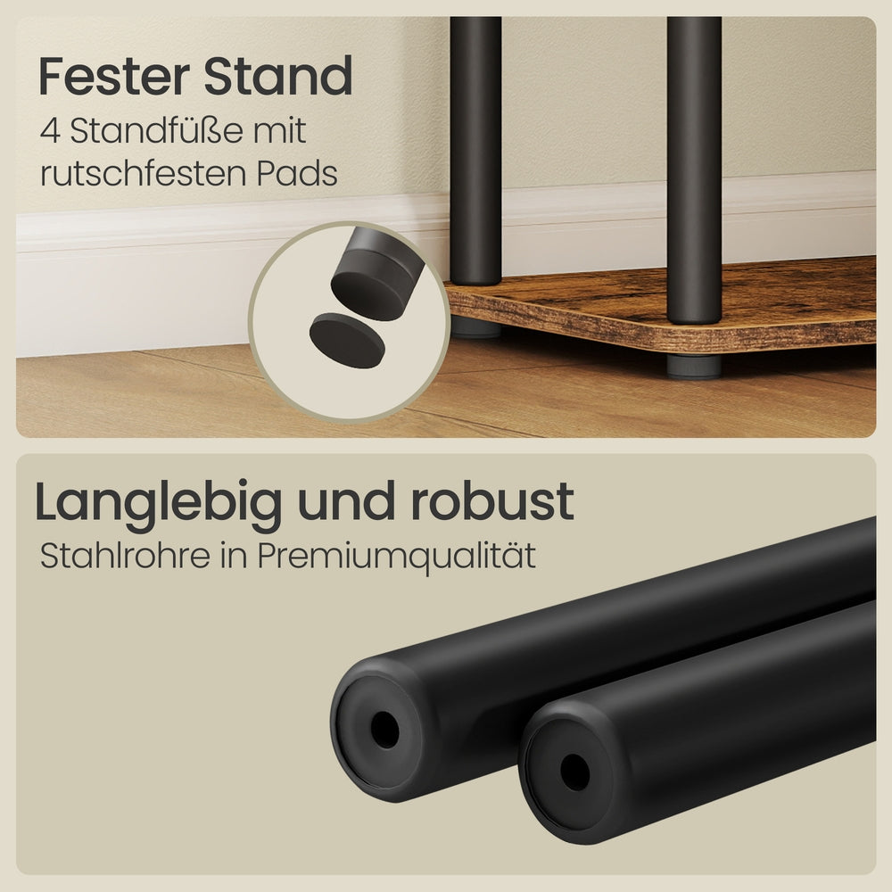 Standregal mit werkzeugloser Montage und sechs Ebenen