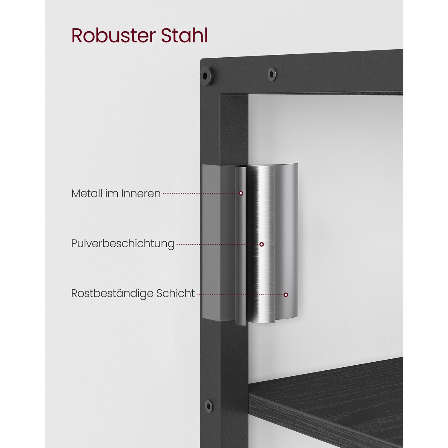 Bücherregal mit 5 Ebenen