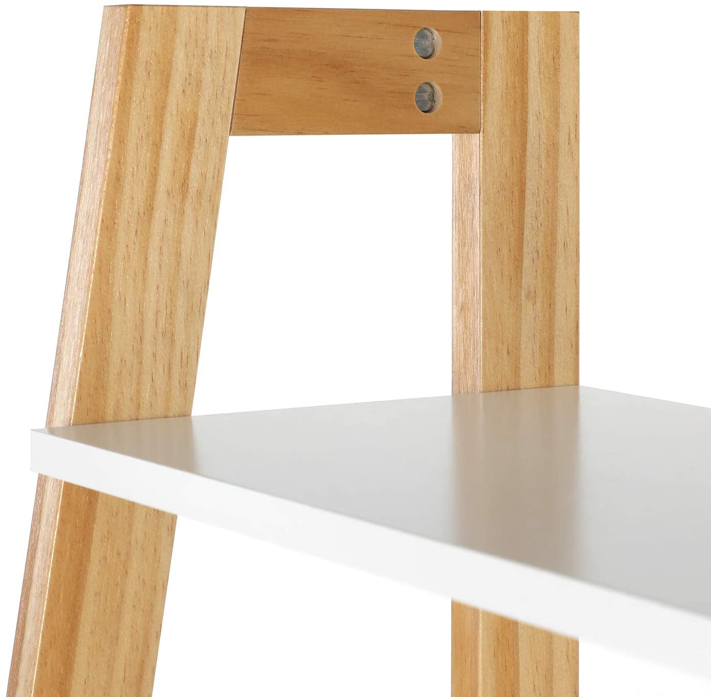 Standregal mattweiß-naturfarben 56 x 34 x 137,5 cm