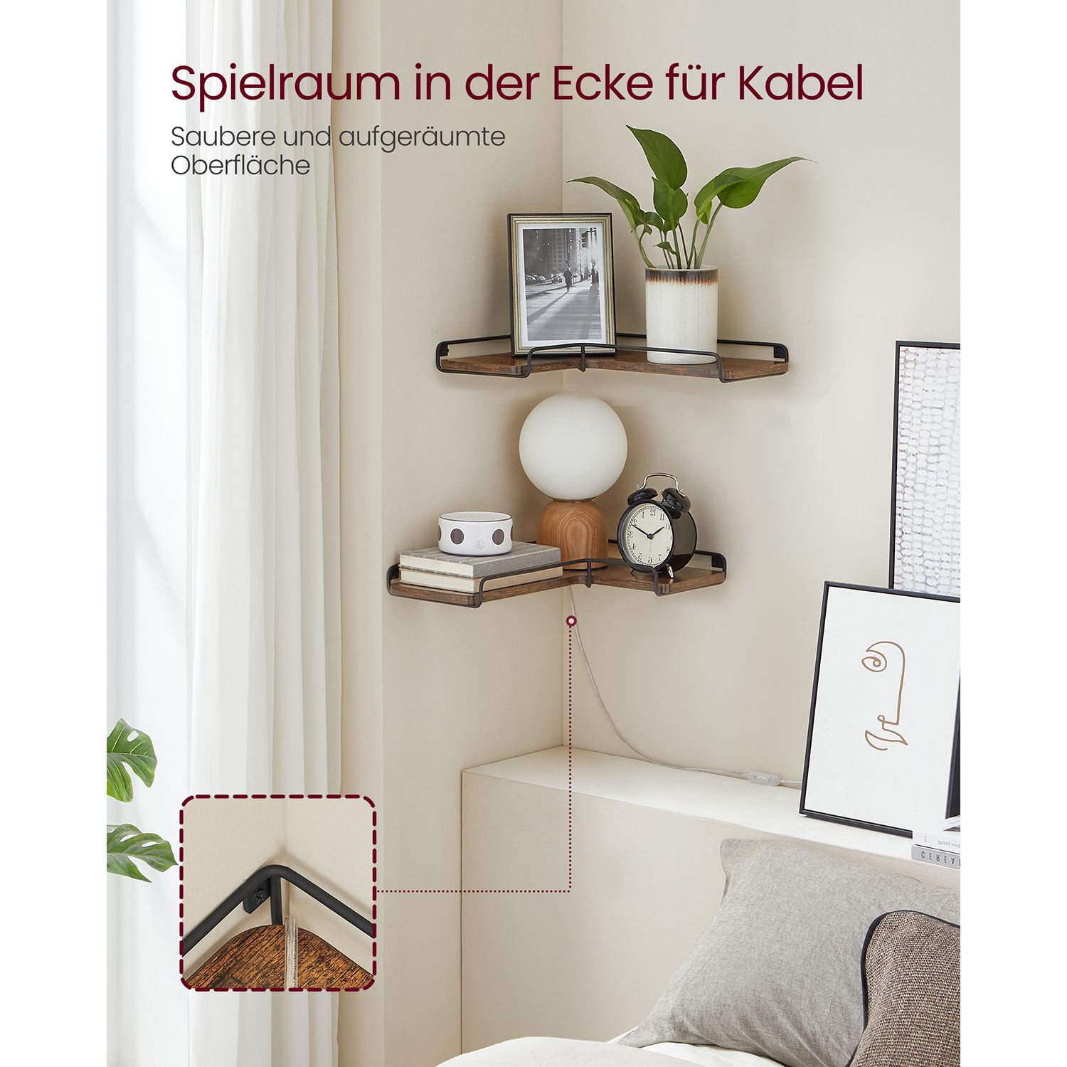 Eckregal in L-Form