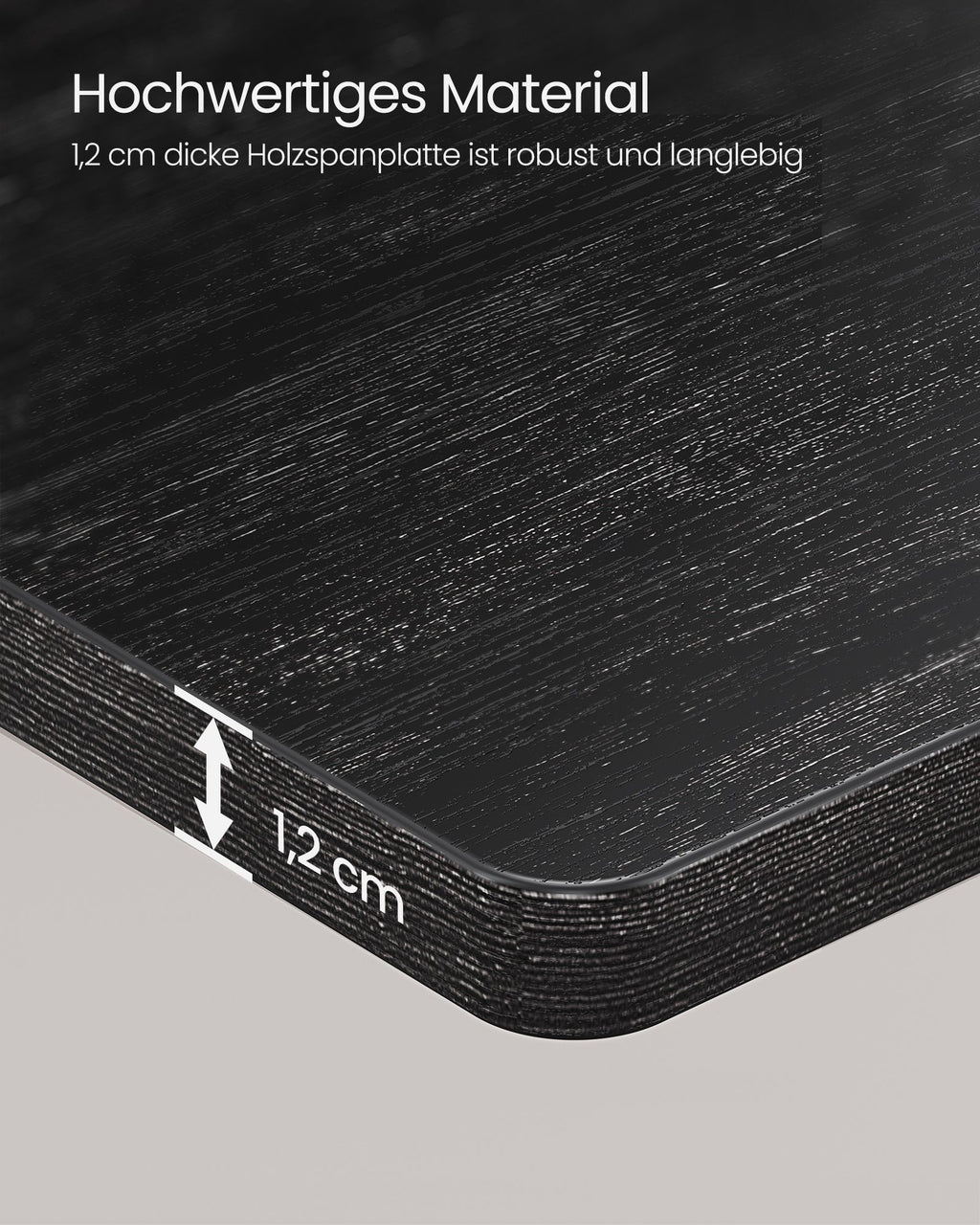 L-förmiges Eckregal Industrie-Design schwarz
