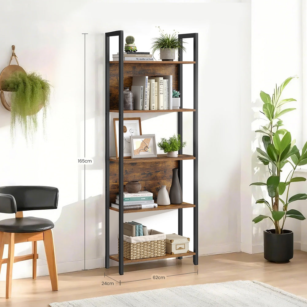 5-stufiges Bücherregal