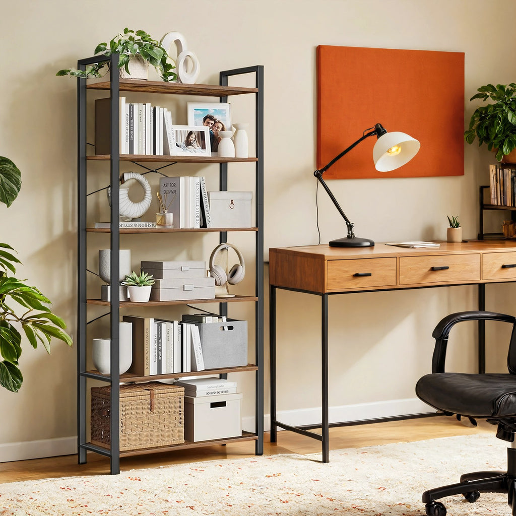 Regal, Bücherregal, mit 5 Ebenen