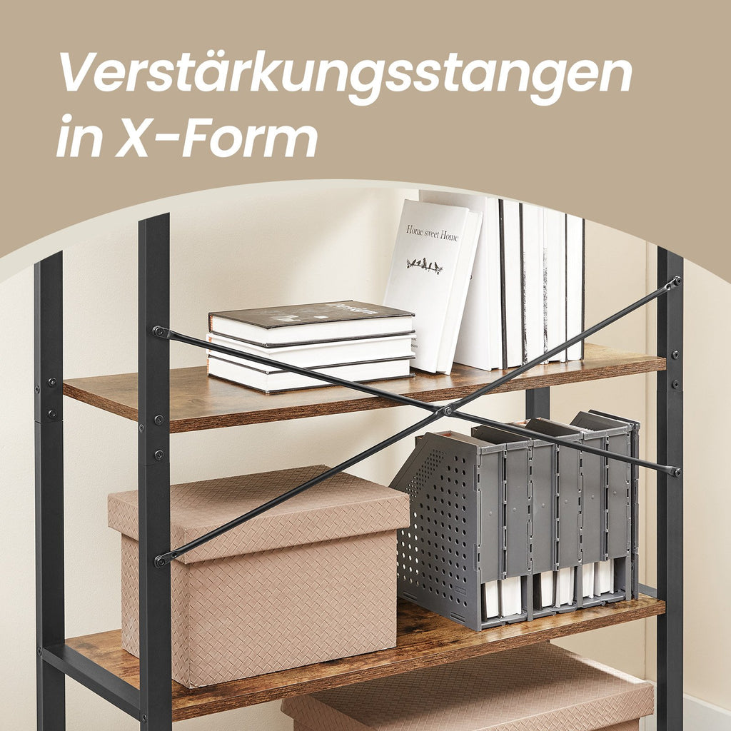 Regal, Bücherregal, mit 5 Ebenen