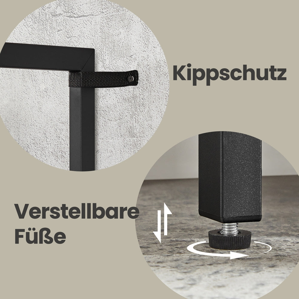 Bücherregal, Standregal mit 14 Ablagen, Regal mit Metallrahmen