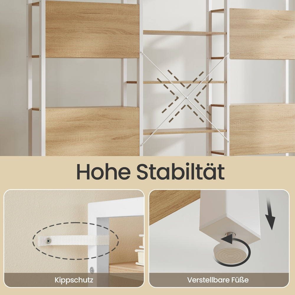 Aufbewahrungsregal, mit 14 Ablagen, Bücherregal