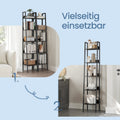Bücherregal, Leiterregal 5 Ebenen, schmal