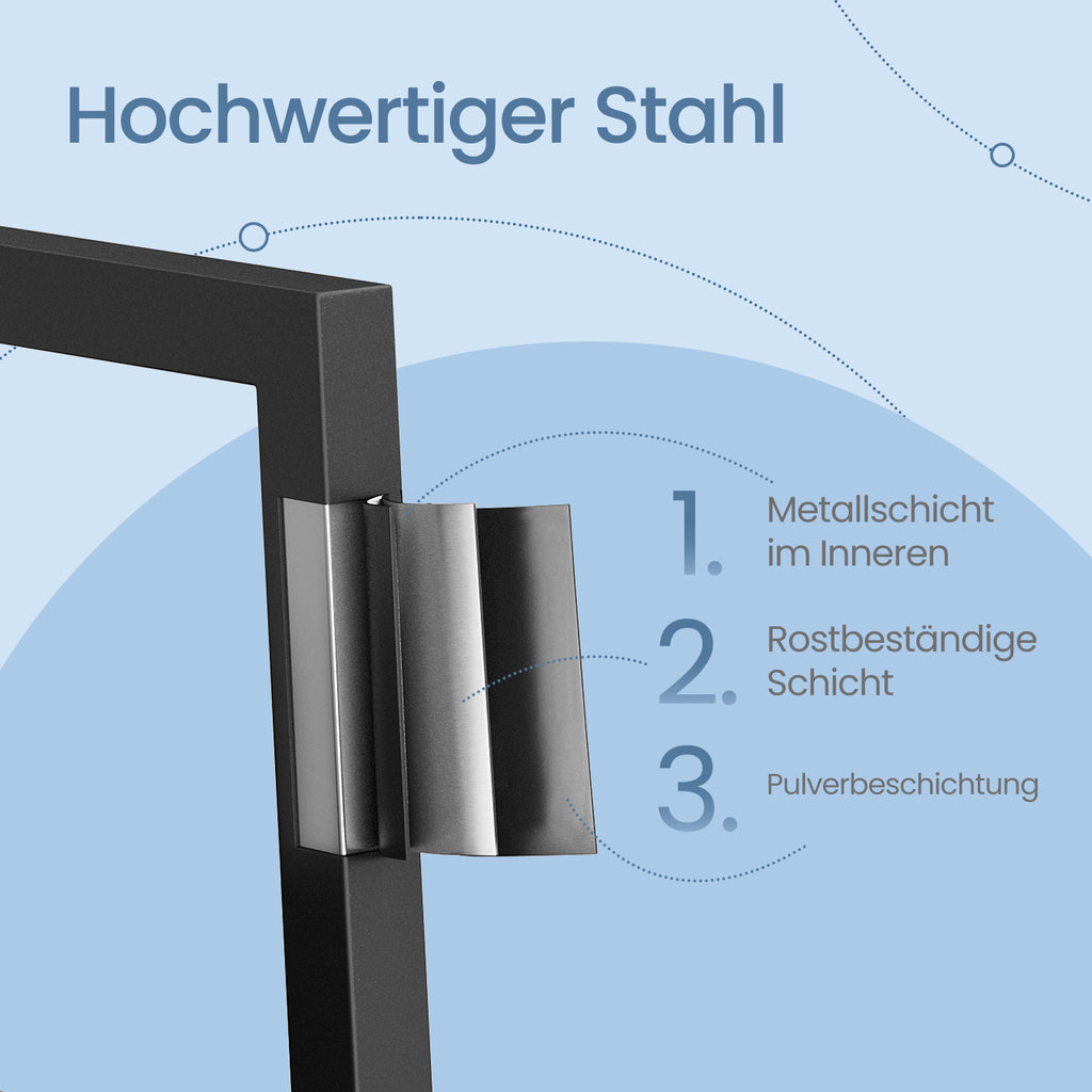 Bücherregal, Leiterregal 5 Ebenen, schmal