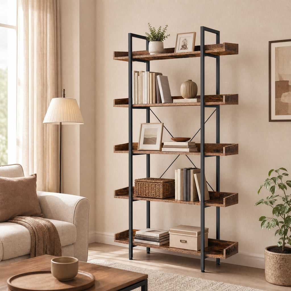 Bücherregal mit 5 Ebenen
