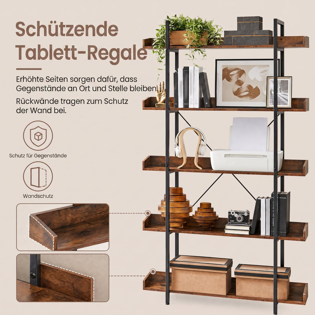Bücherregal mit 5 Ebenen