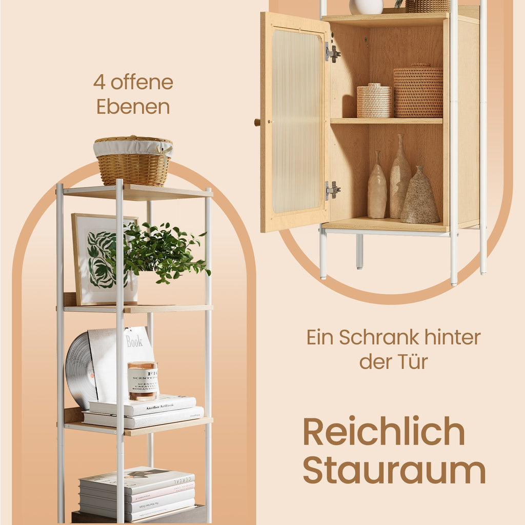 Bücherregal 6 Ebenen, Regal hoch, Standregal