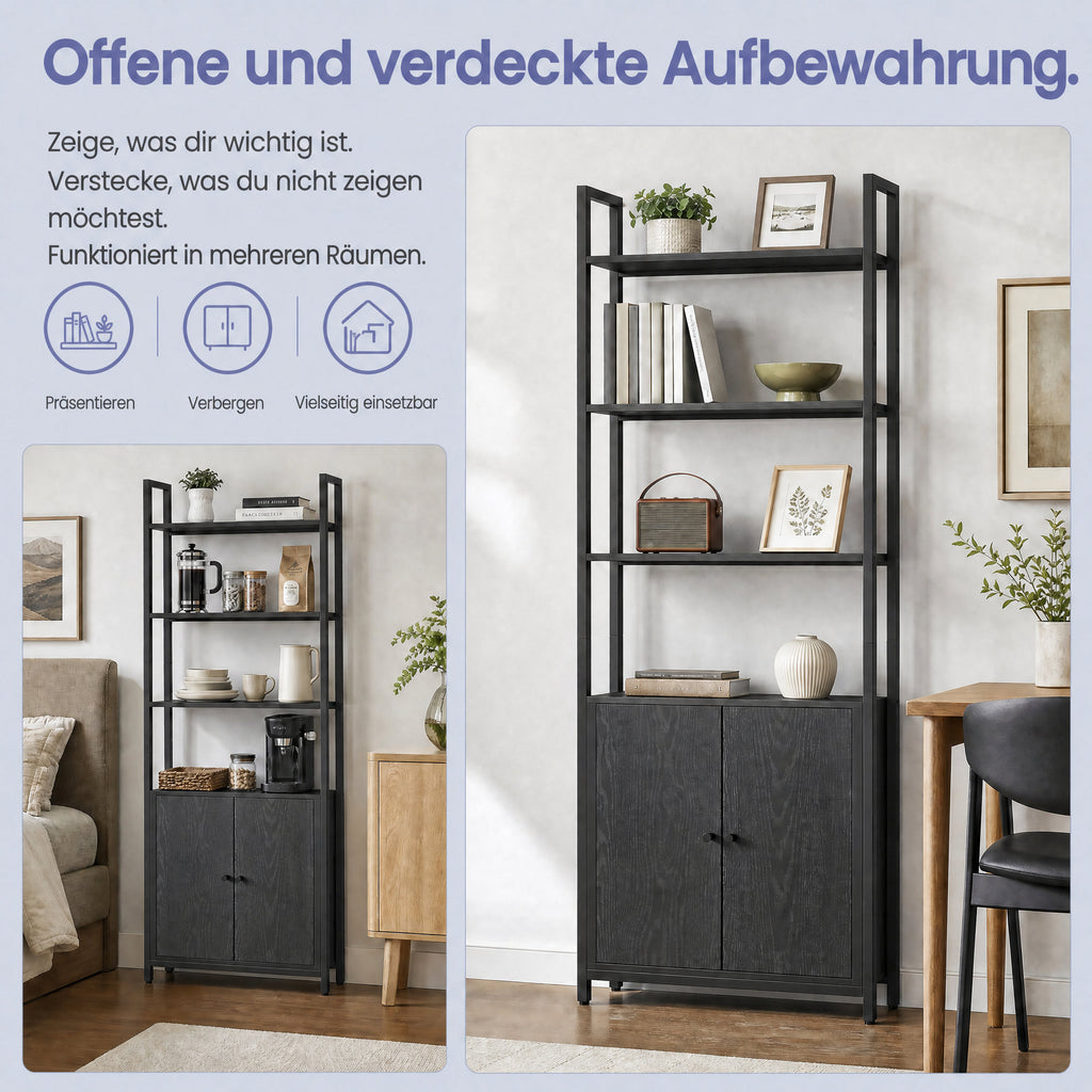 Bücherregal, 6 Ebenen, Regal
