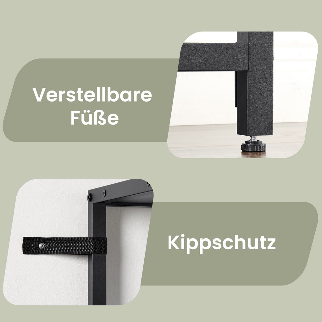 Bücherregal mit 5 Ebenen, Aufbewahrungsregal, einfacher Aufbau