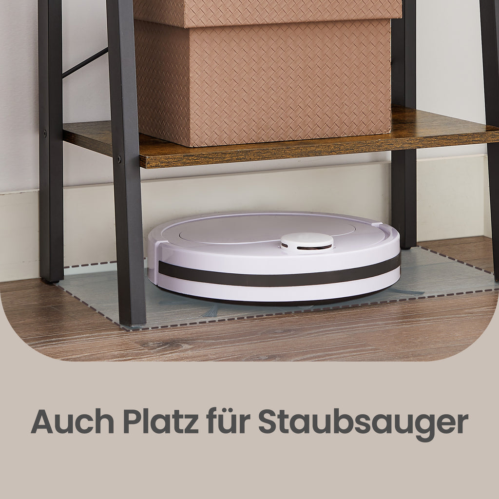 Standregal mit 4 Ebenen, Bücherregal, modern